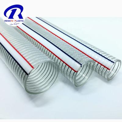 China Flexible Transparent Clear PVC Steel Wire Hose for sale