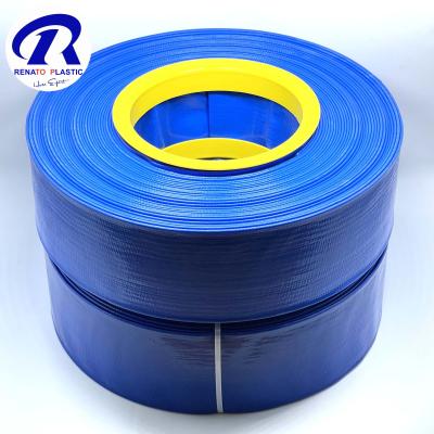 China Light/Durable/High Pressure/Long Time Working Life Large Diameter PVC Durable Lay Flat Hose Customized Big Size Layflat PVC Hose for sale