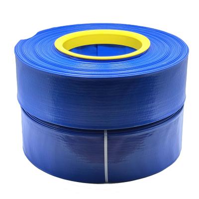 China Light / Durable / Working Life Europe Quality Blue PVC Layflat High Pressure / Long Time Hose High Pressure Water Discharge Hose for sale