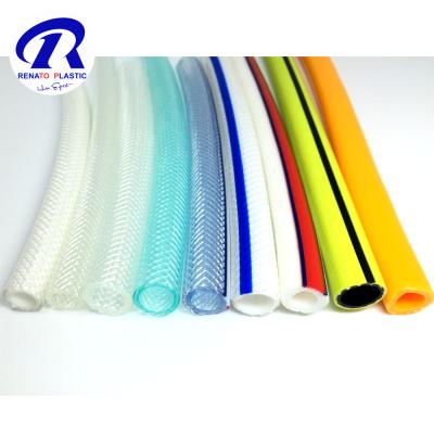 China Durable Transparent Clear PVC Fiber Braided Plastic Tube Garden Irrigation Hose for sale