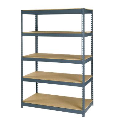 China Corrosion Protection Goods Shelf Warehouse Display Storage Light Duty Shelving Racks Boltless Rivet Shelving Unit for sale