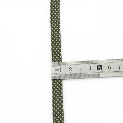 China Long edge workable printed webbing by flat elastic band for sale