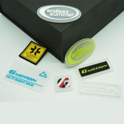 China unique design embossed 3d brand logo soft rubber pvc patches soft custom 3d patch for sale