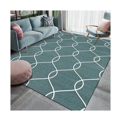 China European style modern simple commerical shaggy luxury washable printed rug for living room for sale