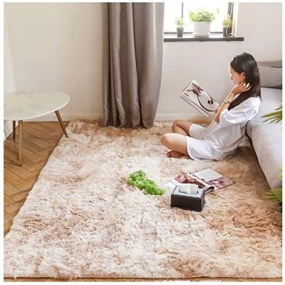 China Stain Resistant Modern Polyester Custom Rug With Shaggy Hand Tufted Area Rug for sale