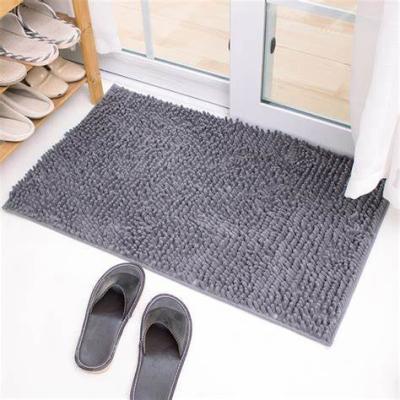 China High Quality Home Washable Chenille Bath Mat Non Slip 3pcs Bathroom Bath Mat for sale