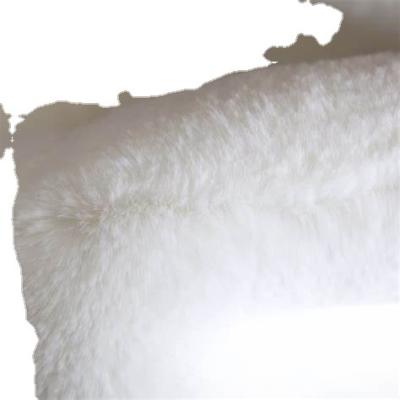 China Stain Resistant Furry High Quality Nordic Soft Imitation Faux Fur Rabbit Living Room Blanket, Full Polyester Non-slip Material for sale