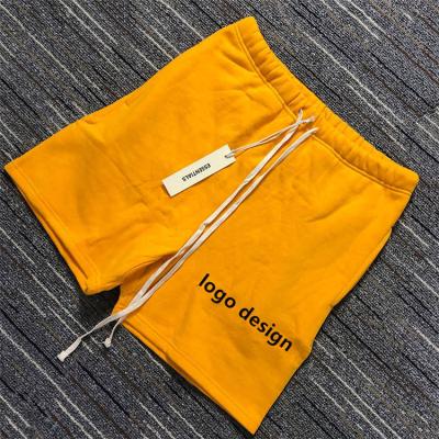 China 2021 New High Quality Cotton Breathable Men's Fitness Drawstring Sweat French Terry Shorts Sport Shorts for sale