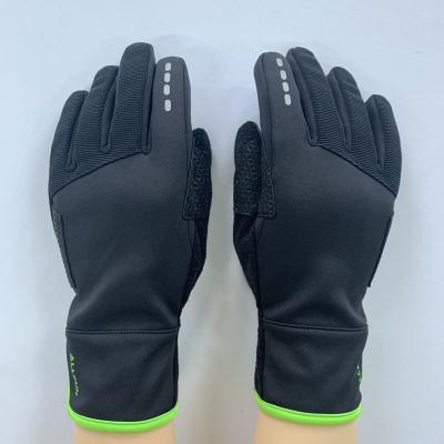 China Two Layers Double Layer Riding Gloves Knitted Gloves With Lining for sale