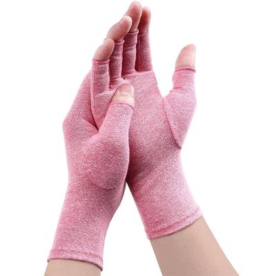 China Fingerless Anti-smash Athritis Gloves Compression Rheumatoid Gloves For Pain Relief Hand Glove Rehabilitation Relieve Pain Dailywork for sale