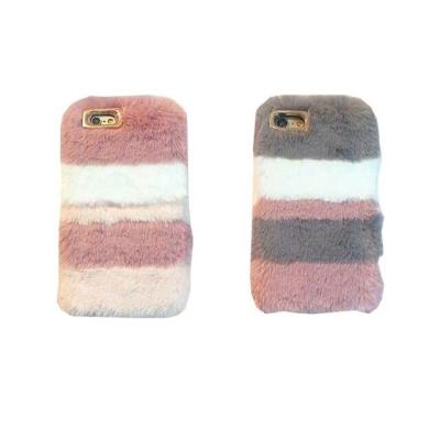 China Luxury Hot Selling Shockproof Lady Style Soft Fur TPU Cell Phone Case For iphone 12 11 pro XS XR max fluffy cell phone case for sale