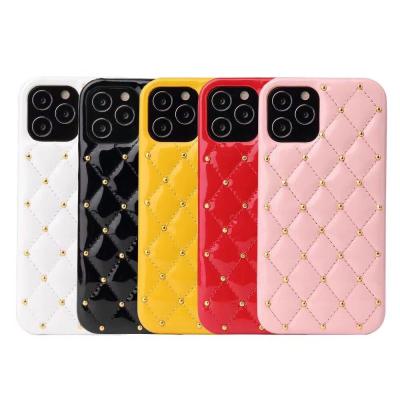 China High Quality Anti-drop PU Leather Phone Case For iphone 12 11 pro XS XR Max Back Cover Fashion Lady Cell Phone Case for sale