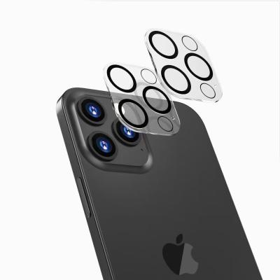 China High Quality Anti-fingerprint 3D Printing Camera Lens Protector Silk Tempered Glass For iPhone 13 12/12 pro Max Lens Screen Protector for sale