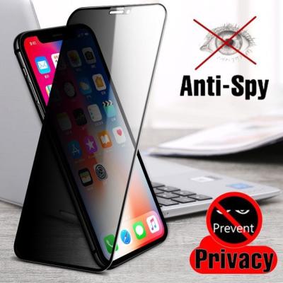 China High Quality Anti-fingerprint Privacy 9H Full Tempered Glass For iPhone 13 12 Max Spy Pro XS XR 8 7 Plus Anti Screen Protector for sale