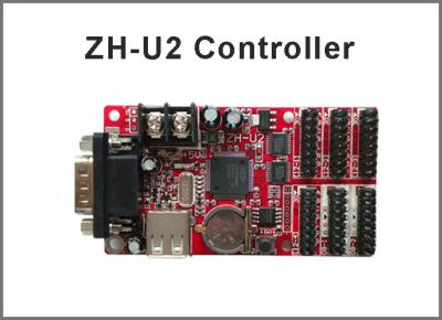 China 5V ZH-U2 P10 LED display module USB control card Single/Dual Color LED Big screen control card for sale