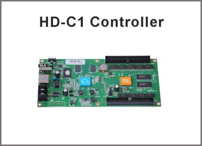 China HD-C1 Asynchronous Video Full Color LED Control Card USB+Ethernet Port Suppor Indoor & Outdoor P10, P5 etc Module for sale