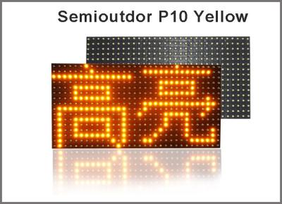 China P10 Led Module Yellow Semioutdoor 16x32 Hub12 Led Panel -P10 Yellow Led Display Module for sale