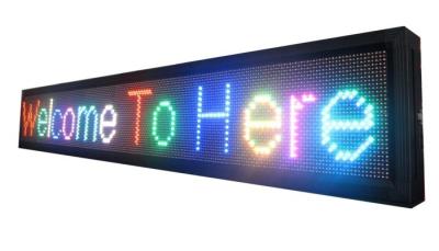 China P10 Outdoor Rgb Led Moving Sign 32x16Pixel Led Message Sign P10 Led Display Module Rgb Door Sign Led Screen Billboard for sale