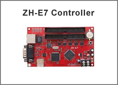 China ZH-E7 LED Display Control Card Network+USB+RS232 Port 512*1024,128*4096 Pixels 2xpin50 Single & Dual Color Controller for sale