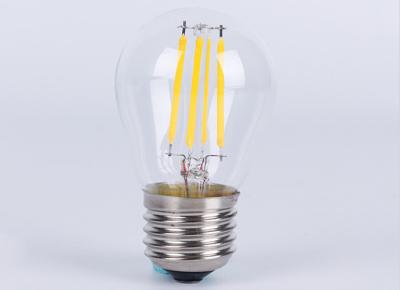 China G45 Filament LED bulb light  220V clear/milky glass LED incandescent bulbs for indoor lightings for sale