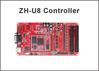 China Usb+Serial Port ZH-U8 Led Control Card 256*4096,512*2048 Outdoor Advertising Screen Controllers for sale