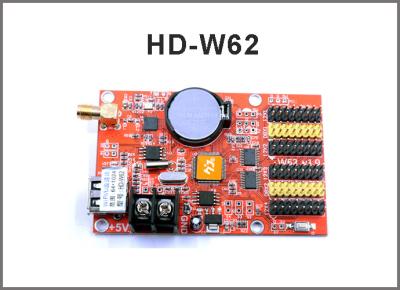 China HD-W40 HD-W62 USB+Wifi P10 LED Module Control Card, Single&Dual Color Led Control System for sale