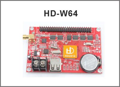 China Asynchronous Led Control System HD-W64 HD-W42 For Single/Dual/Full Color Wifi+U-Disk Function Led Sign for sale