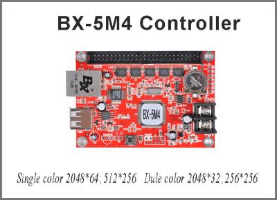 China BX-5M4 Controller 256*512 Pixel Led Controller Card Single/Dual Color Control Card P10 Led Module For Led Running Sign for sale