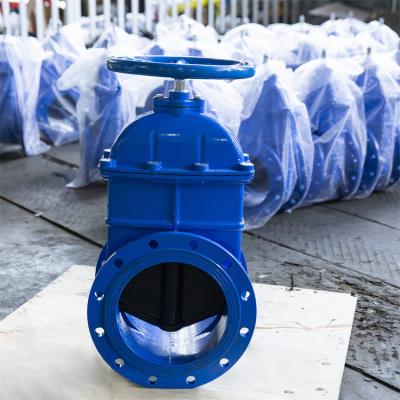 China DN300 Sewage Gate Valve Ductile Iron QT450 QT400 Elastic Pn10 Gate Valve for sale