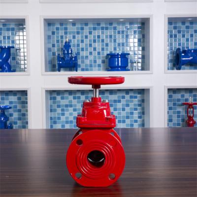 China Ductile Iron Flange Gate Valve PN16 Elastic QT450 QT400 Water Gas Oil for sale