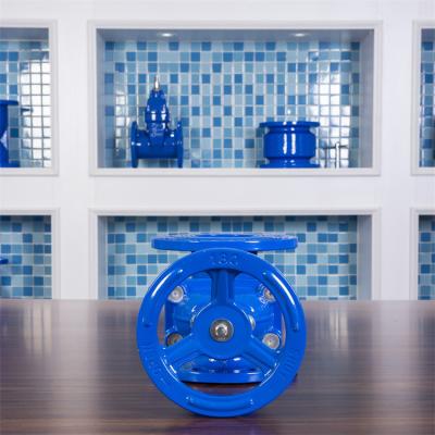 China Ductile Iron Elastic Seat Gate Valve Handwheel PN16 PN10 QT450 German Standard for sale