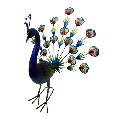 China Eco-friendly High Quality Outdoor Peacock Ornament Garden Decoration Metal Peacock for sale