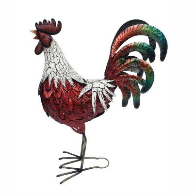 China Eco - Friendly Most Popular Metal Garden Rooster For Outdoor Decoration for sale