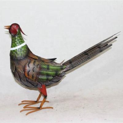 China High Quality Eco-friendly Wild Bird Ornament Outdoor Decoration Metal Pheasant for sale