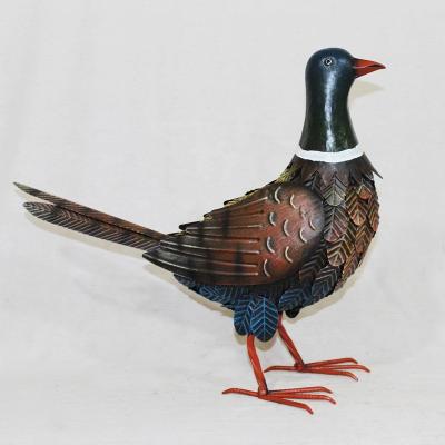 China Eco-friendly Bird Garden Pheasant Bird Statue Garden Ornament Metal Wild Pheasant for sale