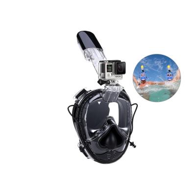 China Safety sFun new water proof diving mask with gopro mount snorkel fullface mask for snorkeling for sale