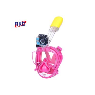 China Unique Products 180 Natural Breath Full Face Snorkel Natural Breathing Mask With Cameta Molding for sale