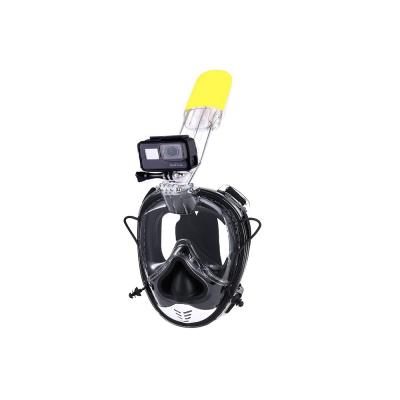 China Natural Breathing A Panoramic Size180 Degree Anti Fog Go Pro Natural Breath Full Face Snorkel Mask for sale