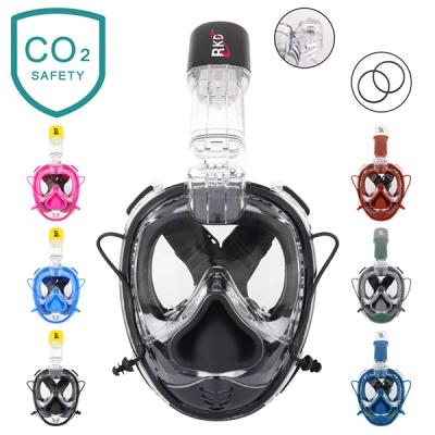 China RKD 2S Full Face Silicone Swimming Snorkeling Mask For Adult Freedom Swimming for sale