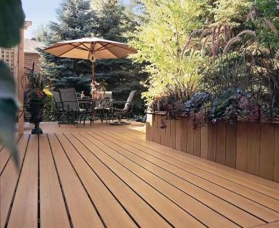 China Outdoor Crack-Resistance Anti-termite WPC Modern Wood Plastic Composite Decking Decking for sale