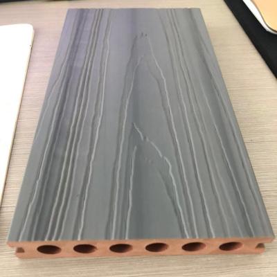 China Modern double sided extrusion co-extrusion wpc door flooring wpc decking for exterior exterior for sale