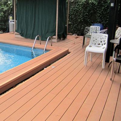 China Anti-fire Modern Waterproof Outdoor Flooring Composite Decking Board WPC Decking Boards Flooring wpc decking for sale