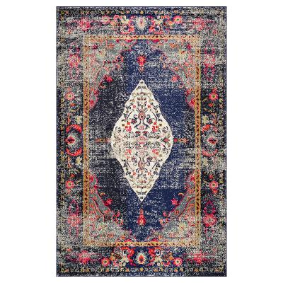 China Washable Boho Area Rugs Machine Washable Bohemian Mandala Printed Throw Rug Carpet For Living Room for sale