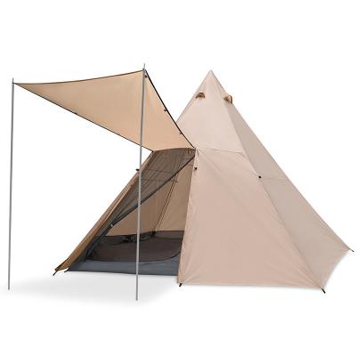 China Camouflage Playground / Field Supplies Indian Thick Arrow Tent Double Oxford Cloth Tent Pyramid Rainproof Camping Equipment for sale