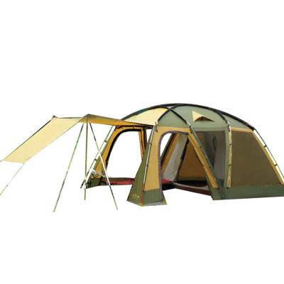 China Outdoor Camouflage/Field Play Tent Two Rooms A Super Wild Pergola With Hall Many People Camping Tent Sunscreen Imperial Many People for sale