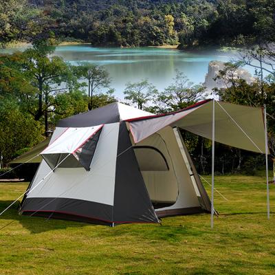 China New Camouflage/Field Camouflage/Field 5 Persons Double Sun Protection Outdoor Automatic Rain Storm Quick-Opening 3-4 Aluminum Alloy Thick Camping Tent for sale