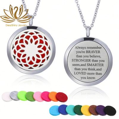 China Tree of Life Aromatherapy Necklace Women's Jewelry Stainless Steel Essential Jewelry Pendant Personalized Gifts for sale