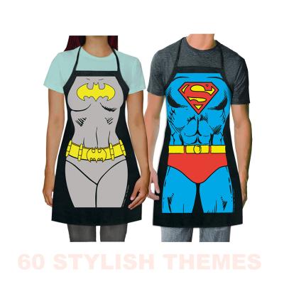 China Unique Custom Captain America BBQ Grill Apron Cooking Waterproof Proof Cute Aprons 60 Drinks/Food Cooking Cartoon Patterns for sale