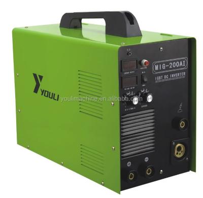 China IGBT MIG-200AI Low Carbon Steel DC Inverter MIG/MMA Welding Portable Welding Machine for sale