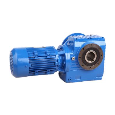 China Garment Shops Helical Worm Gear Reducer SA Series Light Duty Gear Motor For Package Machine for sale